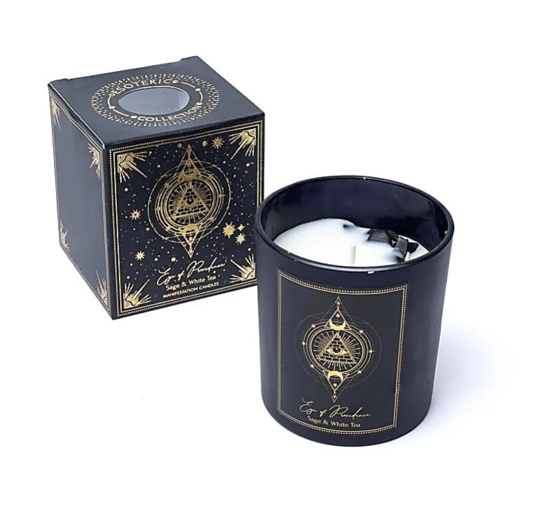 Candela d'intenti Eye of Providence in vetro