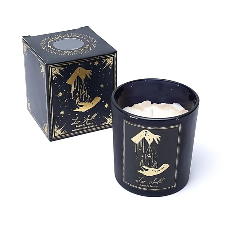 Candela d'intenti Love Spell in vetro