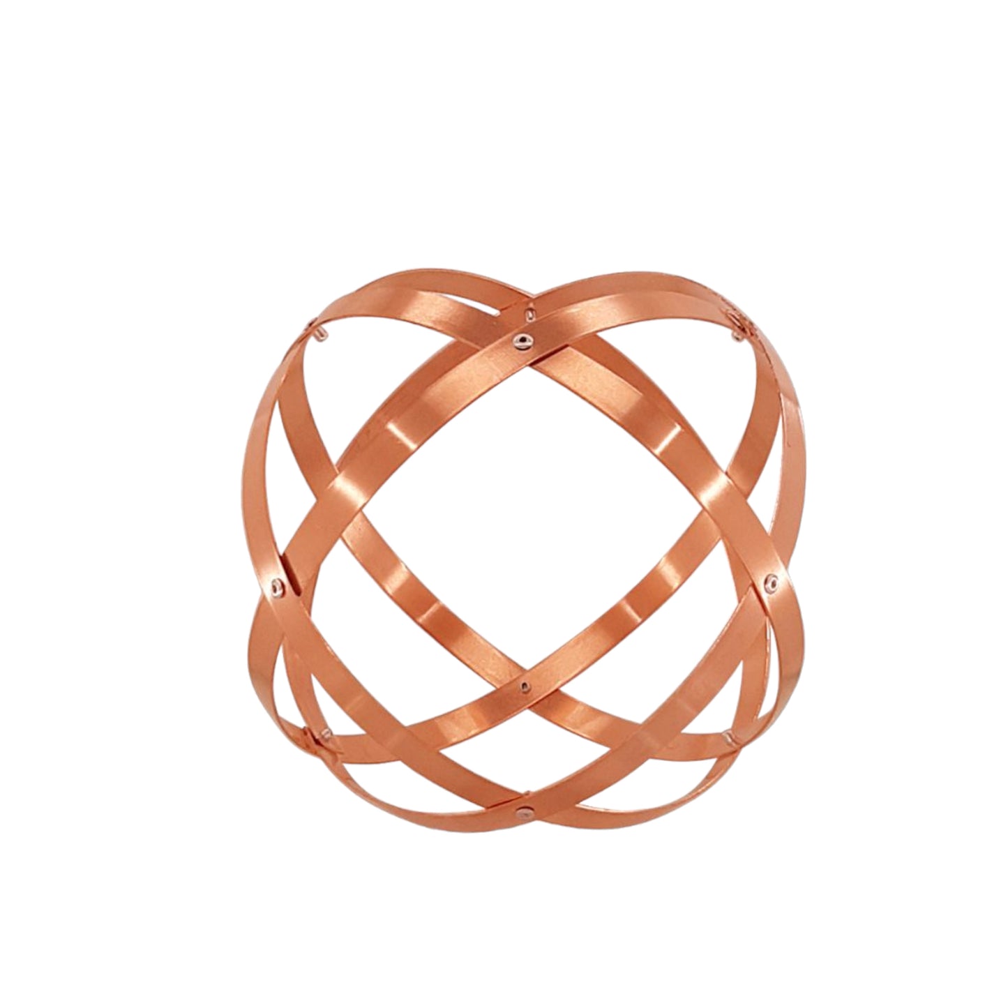 Genesa in rame naturale da 8 cm. piatto da 1 cm.