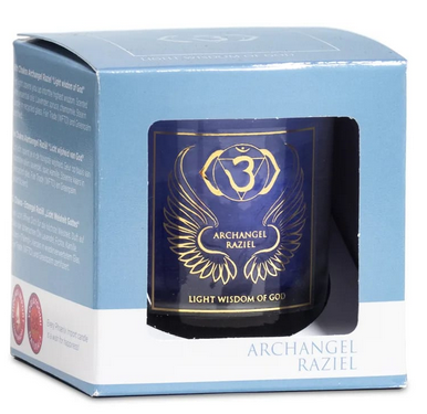 Candela Votiva Profumata Arcangelo Raziël 6° Chakra