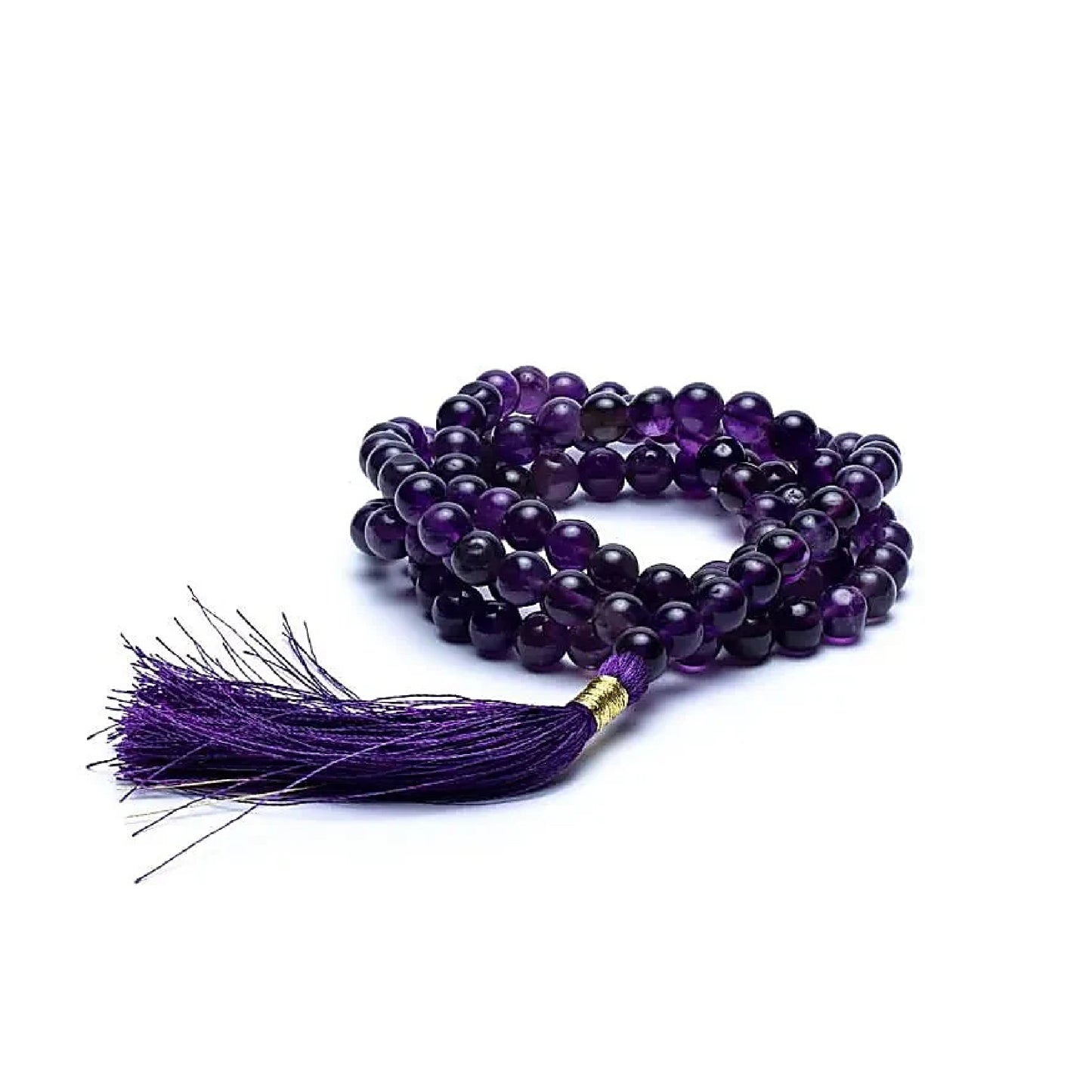 Collana o Bracciale "Mala" in Ametista da 108 grani