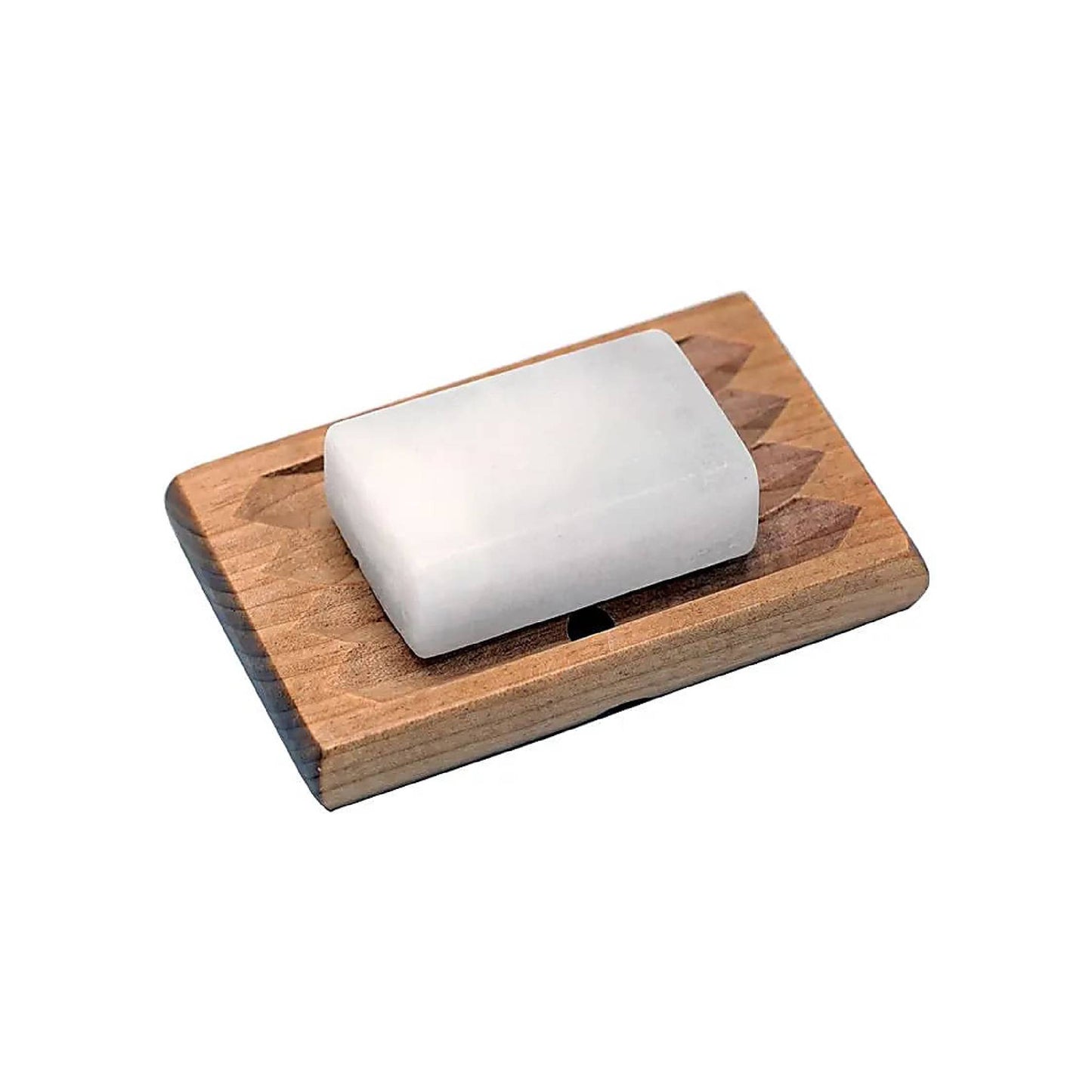 Porta sapone in legno naturale