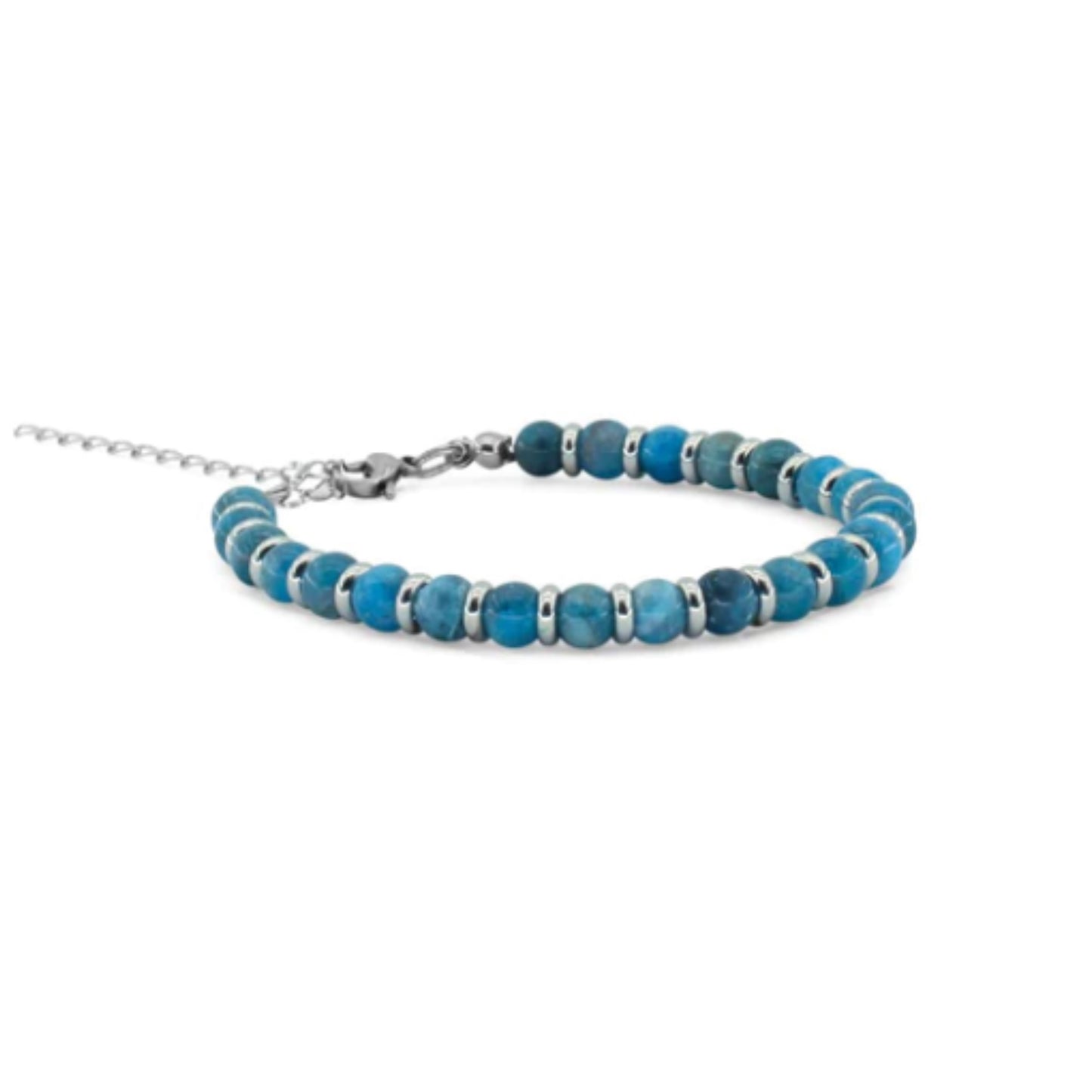 Braccialetto con Pietra Naturale Apatite Blu