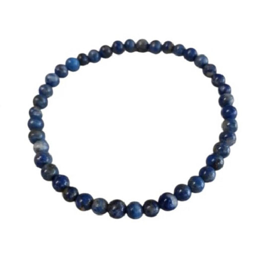 Braccialetto elastico con pietra naturale Sodalite