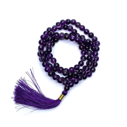 "Mala" Collana Bracciale in Ametista da 108 grani