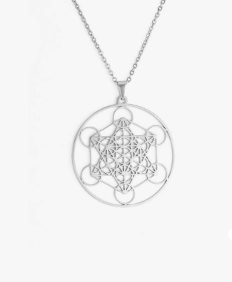 Collana ciondolo simbolo di METATRON COLORE  ARGENTO