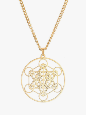 Collana ciondolo simbolo di METATRON COLORE ORO