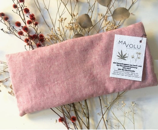 Cuscino con noccioli di ciliegio rosa cm 14 x 33